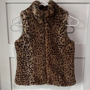 C&C California Brown Faux Fur Vest